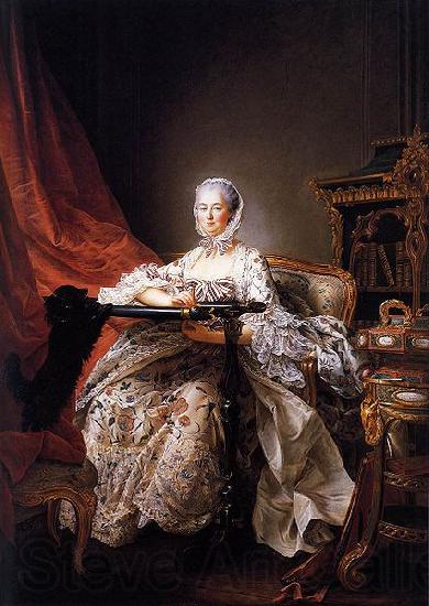 Francois-Hubert Drouais Portrait of Madame de Pompadour at her Tambour Frame France oil painting art